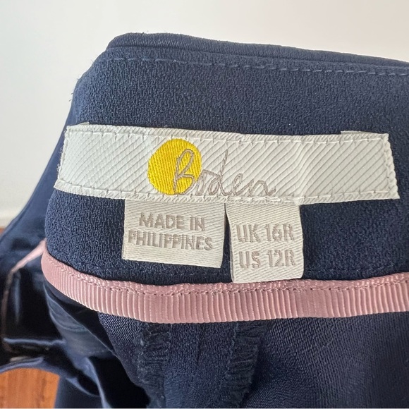 Boden Marlin Wide Leg Careerwear Trouser Pants | Navy Blue | US 12 - Picture 8 of 9